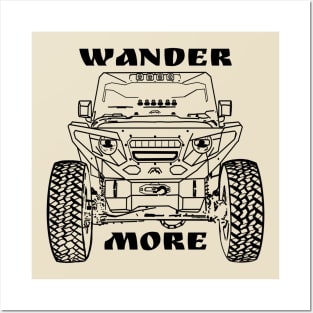 Wander off the beaten path Jeep Life off-road 4x4 muddy tires backroads Renegade Wrangler Posters and Art